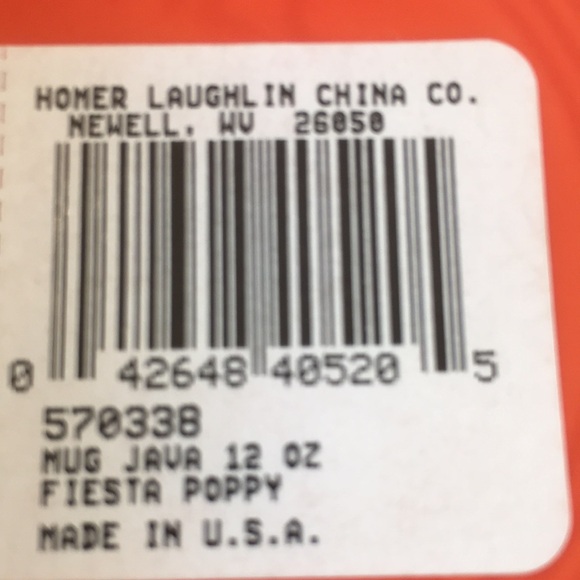 2 Fiesta Dinnerware Poppy Java Mugs Lead-Free Coffee Tea Chocolate Mugs 12 oz - Picture 8 of 8